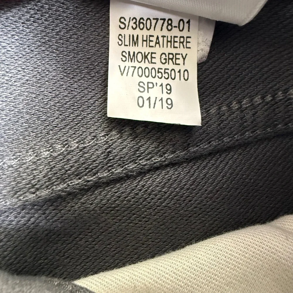 Banana Republic Traveler Pants Mens 32x30 Heathered Smoke Grey Slim Voyageur NEW
